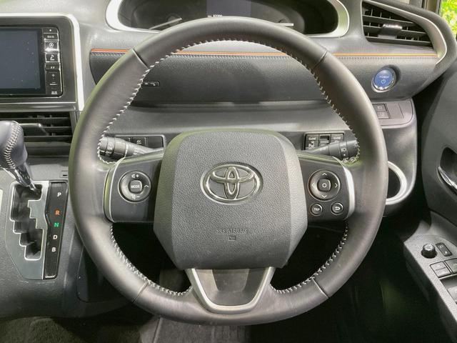 シエンタ ハイブリッドG ALPINEナビ 両側電動スライドドア 禁煙車 バックカメラ セーフティセンス LEDヘッドライト 革巻きステアリング オートマチックハイビーム スマートキー オートエアコン ステアリングスイッチ(12枚目)