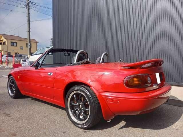 ユーノスロードスター スペシャルパッケージ　１．８スペシャルパッケージ装着車　２名　公認５速ＭＴ載替　布製ガラス幌　社外アルミ（5枚目）
