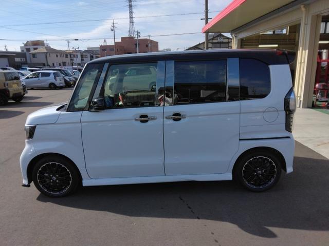 Ｎ－ＢＯＸカスタム Ｌ・ターボコーディネートスタイル　ツートン／黒革／両側電動スライド／ディスプレイオーディオ／Ｂｌｕｅｔｏｏｔｈ／後期／ＬＥＤ／バックカメラ／衝突軽減ブレーキ／前席シートヒーター（22枚目）