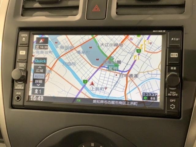 マーチ XVセレクション 1年保証 純正ナビ TV Rカメラ BTオ-ディオ 横滑り防止 スマ-トキ- スペアキ- 盗難防止装置 整備記録簿 ドアバイザ- Wエアバッグ エアコン VDC 地デジ バックカメラ スマートキー(5枚目)