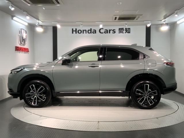 ヴェゼル ｅ：ＨＥＶＺ　ＨＳＥＮＳＩＮＧ　最長５年保証　ワンオーナ－　純正ナビ　ＴＶ　Ｒカメラ　ＢＴオーディオ　ＥＴＣ　ＬＥＤライト　フォグライト　ＶＳＡ　シ－トヒ－タ－　クルコン　アルミ　スマ－トキ－　盗難防止装置　１オナ（52枚目）