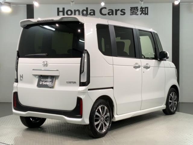 Ｎ－ＢＯＸカスタム ベースグレード　ＨＳＥＮＳＩＮＧ　新車保証　試乗車　ワンオ－ナ－　ナビＬＸＵ－２４２ＮＢＩ　ＴＶ　Ｒカメラ　ＣＤ録音　ＢＴオーディオ　ＤＶＤ　シ－トヒ－タ－　ＥＴＣ　ＬＥＤライト　ＶＳＡ　両側電動　クルコン　アルミ（50枚目）