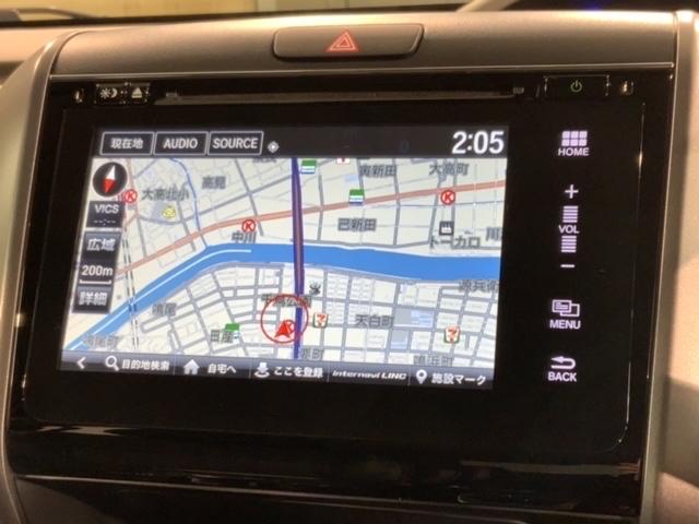 フリードハイブリッド ハイブリッド・Ｇホンダセンシング　４ＷＤ　１年保証　ワンオ－ナ－　純正ナビ　ＴＶ　Ｒカメラ　ＢＴオーディオ　ＤＶＤ　ＥＴＣ　ＬＥＤライト　フォグライト　ＶＳＡ　両側電動　クルコン　アルミ　スマ－トキ－　整備記録簿　ドアバイザ－　禁煙（6枚目）