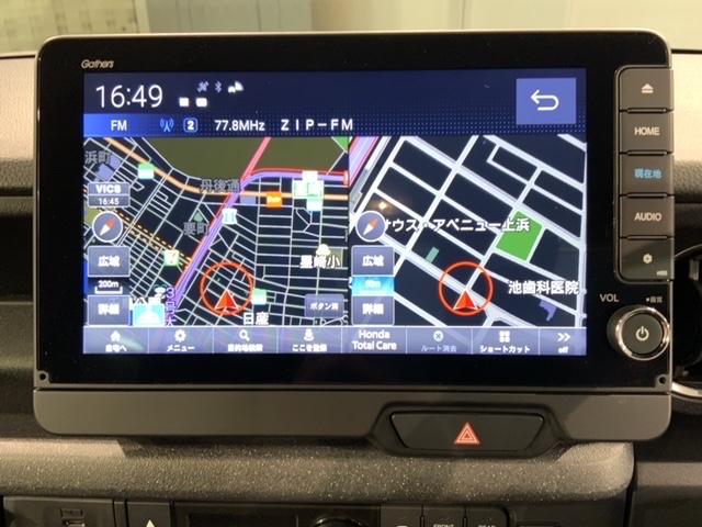 Ｎ－ＢＯＸカスタム ターボ　Ｈ　ＳＥＮＳＩＮＧ　新車保証　試乗車　ワンオ－ナ－　ナビＬＸＵ－２４２ＮＢｉ　ＴＶ　Ｒカメラ　ＣＤ録音　ＢＴオ－ディオ　ＤＶＤ　シ－トヒ－タ－　ＥＴＣ　ＬＥＤライト　両側電動ドア　ＶＳＡ　アルミ（6枚目）