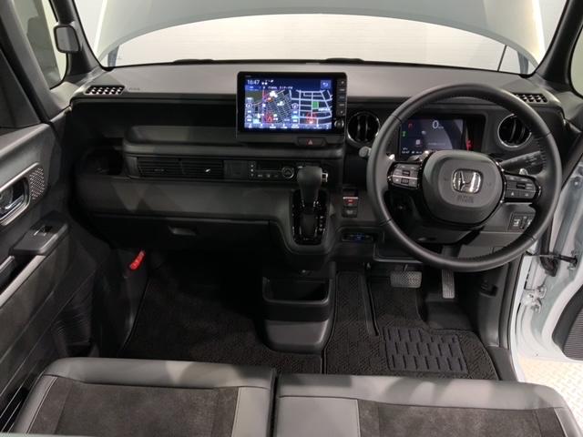 Ｎ－ＢＯＸカスタム ターボ　Ｈ　ＳＥＮＳＩＮＧ　新車保証　試乗車　ワンオ－ナ－　ナビＬＸＵ－２４２ＮＢｉ　ＴＶ　Ｒカメラ　ＣＤ録音　ＢＴオ－ディオ　ＤＶＤ　シ－トヒ－タ－　ＥＴＣ　ＬＥＤライト　両側電動ドア　ＶＳＡ　アルミ（9枚目）