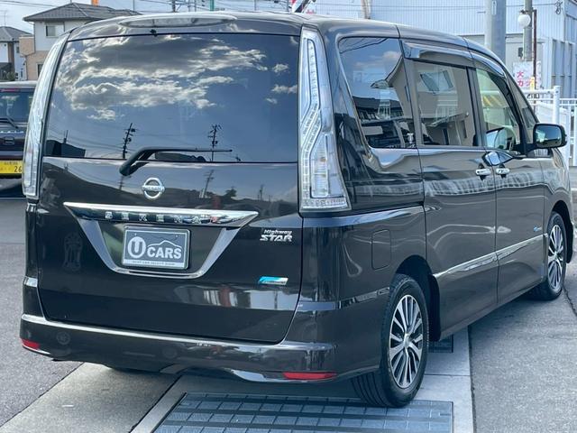 セレナ ハイウェイスター　Ｖセレクション＋セーフティ　ＳＨＶ　純正９インチナビ　フルセグＴＶ　Ｂｌｕｅｔｏｏｔｈ　フリップダウンモニター　ＥＴＣ　バックモニター　ＨＩＤヘッドライト　エマージェンシーブレーキ　車線逸脱防止警報　クルーズコントロール（2枚目）