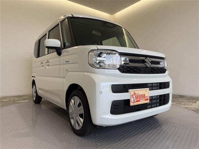 スペーシア ハイブリッドG 届出済未使用車/条件付新品ナビETCドラレコ/衝突軽減ブレーキ/スマートキー/プッシュスタート/両側スライドドア/ベンチシート/盗難防止/オートエアコン/オートライト/ヘッドライトレベライザー(17枚目)