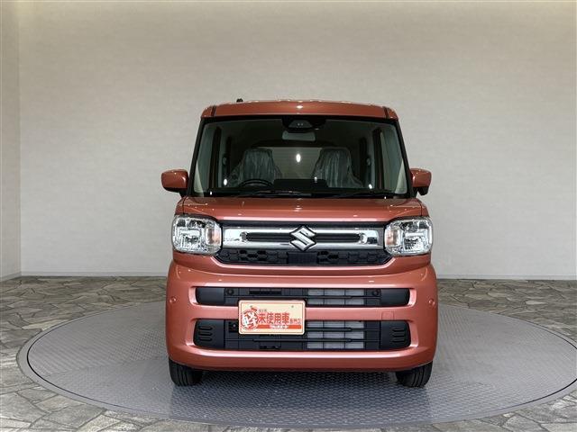 スペーシア ハイブリッドG 届出済未使用車/条件付新品ナビETCドラレコ/衝突軽減ブレーキ/両側スライドドア/スマートキー/プッシュスタート/ベンチシート/アイドリングストップ/サイドエアバッグ/オートエアコン/オートライト(4枚目)