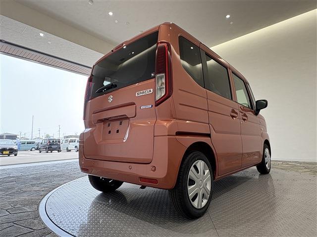 スペーシア ハイブリッドG 届出済未使用車/条件付新品ナビETCドラレコ/衝突軽減ブレーキ/両側スライドドア/スマートキー/プッシュスタート/ベンチシート/アイドリングストップ/サイドエアバッグ/オートエアコン/オートライト(17枚目)