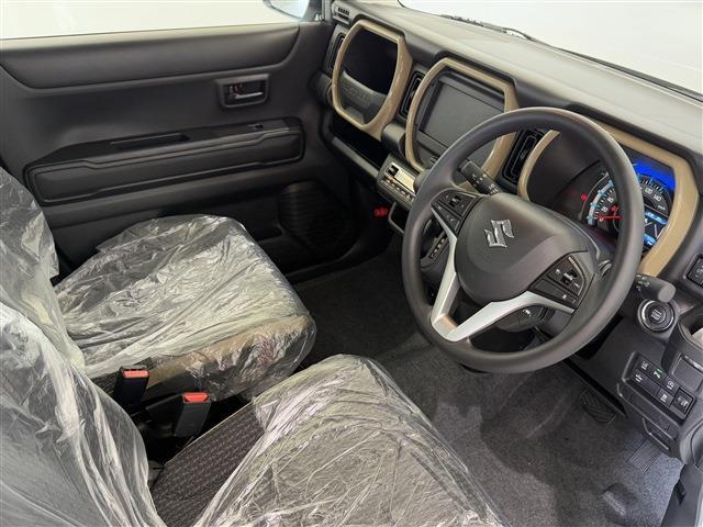 ハスラー ハイブリッドＧ　届出済未使用車／条件付新品ナビＥＴＣドラレコ／衝突被害軽減ブレーキ／クリアランスソナー／スマートキー／フルフラットシート／シートヒーター／オートクルーズコントロール／オートライト（3枚目）