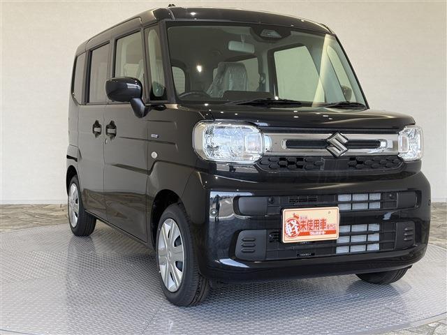 スペーシア ハイブリッドG 届出済未使用車/条件付新品ナビETCドラレコ/衝突軽減ブレーキ/両側スライドドア/スマートキー/プッシュスタート/ベンチシート/アイドリングストップ/サイドエアバッグ/オートエアコン/オートライト(6枚目)