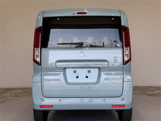 スペーシア ハイブリッドG 届出済未使用車/条件付ナビETCドラレコ/衝突軽減ブレーキ/両側スライドドア/スマートキー/プッシュスタート/ベンチシート/アイドリングストップ/サイドエアバッグ/オートエアコン/オートライト(9枚目)