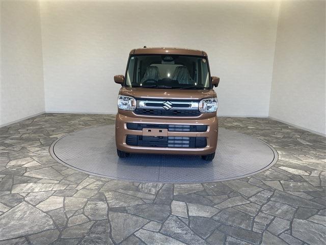 スペーシア ハイブリッドG 届出済未使用車/条件付新品ナビETCドラレコ/衝突軽減ブレーキ/両側スライドドア/スマートキー/プッシュスタート/ベンチシート/アイドリングストップ/サイドエアバッグ/オートエアコン/オートライト(4枚目)