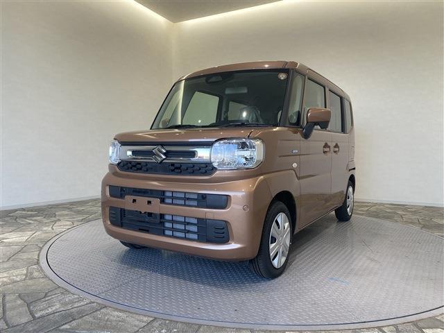 スペーシア ハイブリッドG 届出済未使用車/条件付新品ナビETCドラレコ/衝突軽減ブレーキ/両側スライドドア/スマートキー/プッシュスタート/ベンチシート/アイドリングストップ/サイドエアバッグ/オートエアコン/オートライト(6枚目)