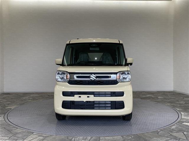 スペーシア ハイブリッドＧ　届出済未使用車／条件付新品ナビＥＴＣドラレコ／衝突軽減ブレーキ／両側スライドドア／スマートキー／プッシュスタート／ベンチシート／アイドリングストップ／サイドエアバッグ／オートエアコン／オートライト（5枚目）