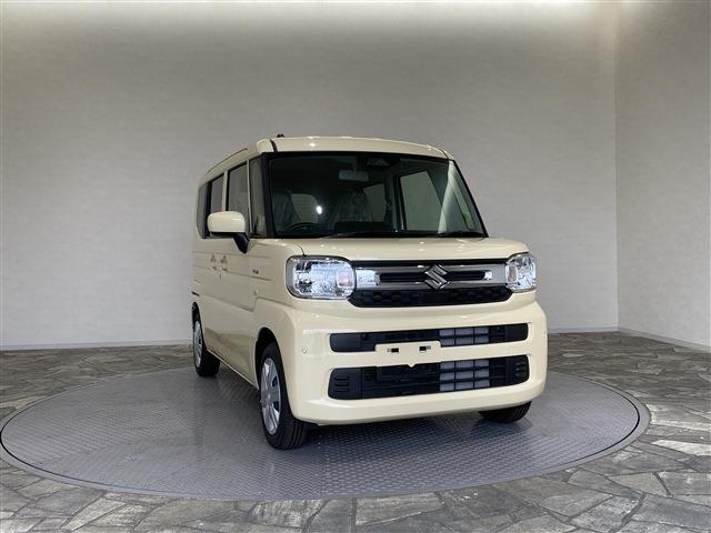 スペーシア ハイブリッドＧ　届出済未使用車／条件付新品ナビＥＴＣドラレコ／衝突軽減ブレーキ／両側スライドドア／スマートキー／プッシュスタート／ベンチシート／アイドリングストップ／サイドエアバッグ／オートエアコン／オートライト（6枚目）