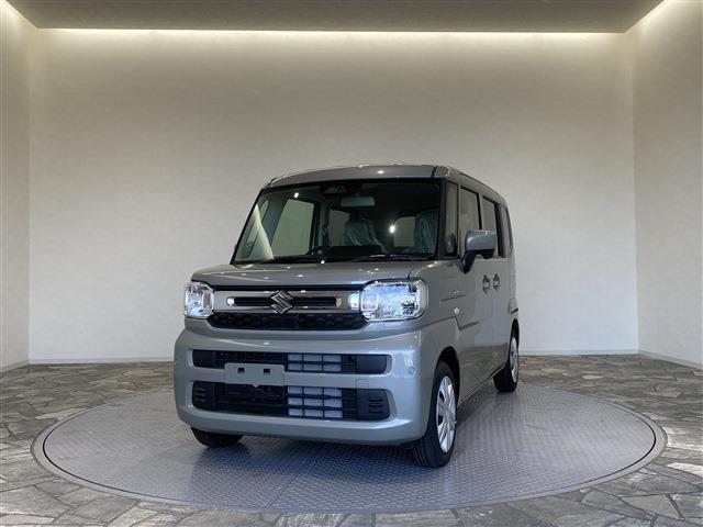 スペーシア ハイブリッドＸ　届出済未使用車／条件付新品ナビＥＴＣドラレコ／衝突軽減ブレーキ／両側電動スライドドア／スマートキー／プッシュスタート／ベンチシート／アダプティブクルーズ／障害物センサー／シートヒーター／ＬＥＤヘッド（5枚目）