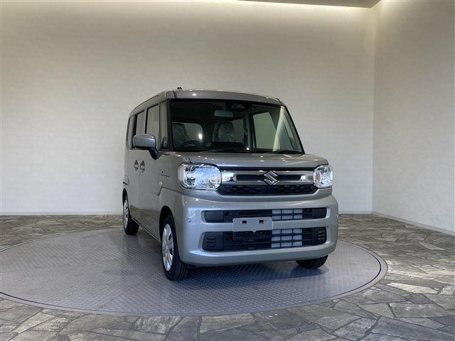 スペーシア ハイブリッドＸ　届出済未使用車／条件付新品ナビＥＴＣドラレコ／衝突軽減ブレーキ／両側電動スライドドア／スマートキー／プッシュスタート／ベンチシート／アダプティブクルーズ／障害物センサー／シートヒーター／ＬＥＤヘッド（7枚目）