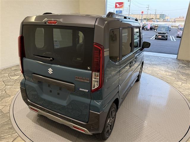 スペーシアギア ハイブリッドＸＺ　届出済未使用車／衝突軽減ブレーキ／ローン条件付新品ナビＥＴＣドラレコ／障害物センサー／スマートキー／ＬＥＤヘッドライト／両側電動スライドドア／シートヒーター／アダプティブクルーズ／アイドリングストップ（30枚目）