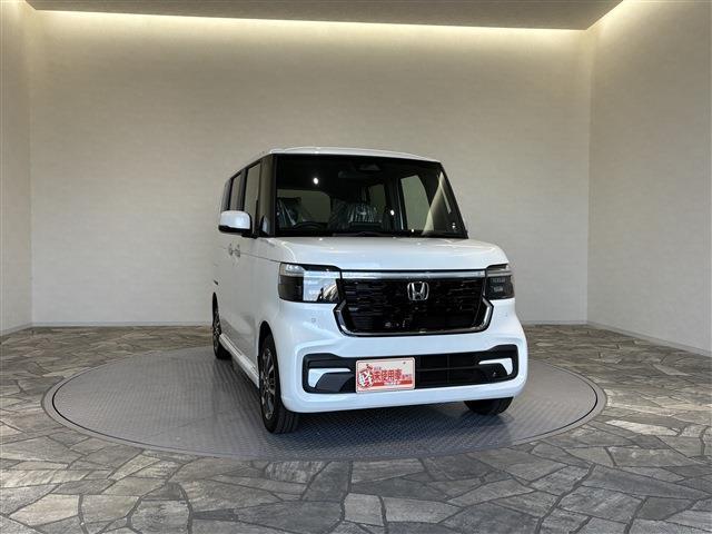 Ｎ－ＢＯＸカスタム ベースグレード　届出済未使用車／ローン条件付新品ナビＥＴＣドラレコ／衝突軽減ブレーキ／クリアランスソナー／アダブティブクルーズコントロール／両側スライドドア／電動スライドドア／ＬＥＤヘッドライト（3枚目）