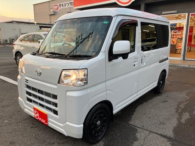 ハイゼットカーゴ クルーズ ワンオーナー車/ユーザー様買取車/オプションパールカラー/社外足回り/純正ナビフルセグテレビ/スマートアシスト/スマートキー(2枚目)