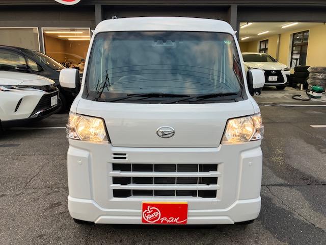 ハイゼットカーゴ クルーズ ワンオーナー車/ユーザー様買取車/オプションパールカラー/社外足回り/純正ナビフルセグテレビ/スマートアシスト/スマートキー(3枚目)