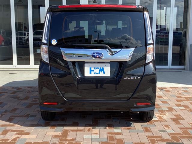 ジャスティ ベースグレード 衝突軽減 誤発進防止 LEDヘッドライト LEDフォグライト 両側電動スライドドア コーナーセンサー スマートキー プッシュスタート 純正アルミホイール アイドルストップ ミュージックプレーヤー接続(40枚目)