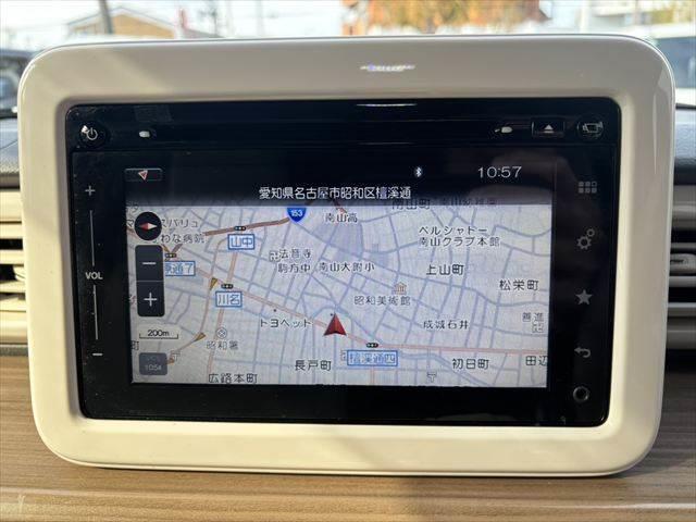 アルトラパン S 純正メモリーナビ フルセグTV 全周囲カメラ Bluetooth スマートキー 衝突軽減ブレーキ HIDヘッドライト シートヒーター ETC ベンチシート 盗難防止装置(4枚目)