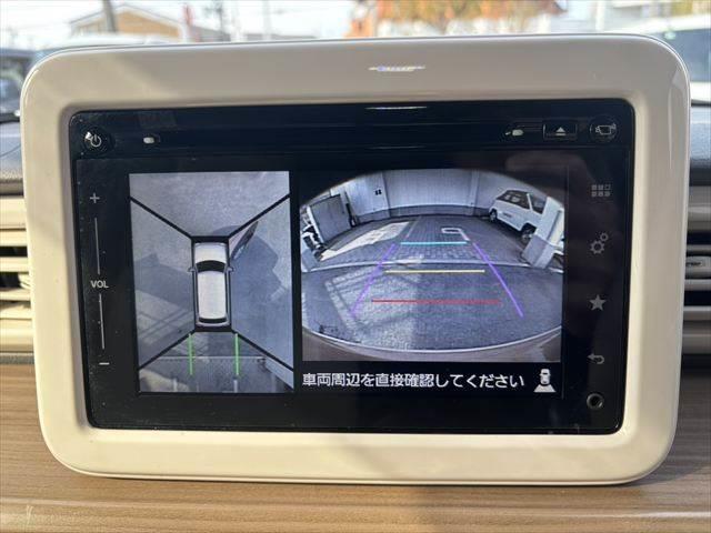 アルトラパン S 純正メモリーナビ フルセグTV 全周囲カメラ Bluetooth スマートキー 衝突軽減ブレーキ HIDヘッドライト シートヒーター ETC ベンチシート 盗難防止装置(5枚目)