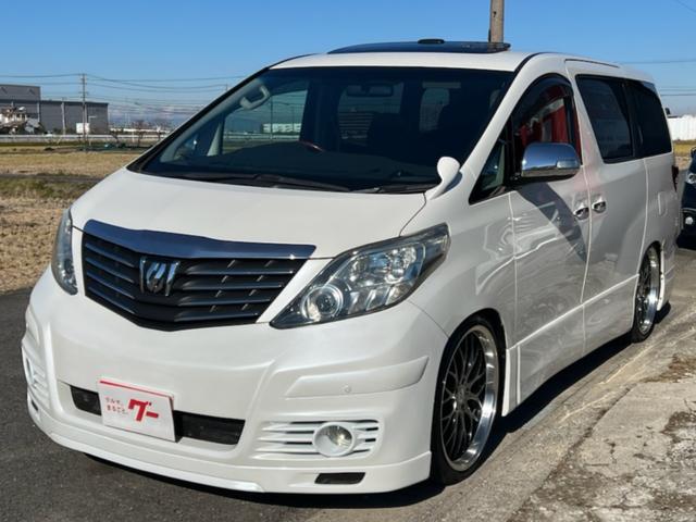 アルファード ２４０Ｓ　／Ｗサンルーフ／両側パワスラ／社外Ｆバンパー（Ｋ－ブレイク）／リアアンダー／ＨＩＤヘッドライト／フォグランプ／ＴＥＩＮ製車高調／ロクサーニ２１インチアルミホイール／スマートキー２本／車検２年付き（63枚目）