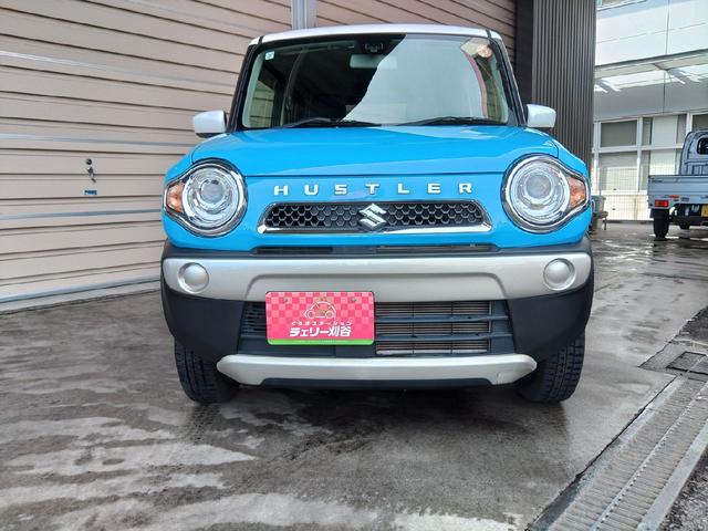 ハスラー Ｇ　ＥＴＣ　ナビ　衝突被害軽減システム　オートライト　スマートキー　アイドリングストップ　電動格納ミラー　シートヒーター　ベンチシート　ＣＶＴ　ＥＳＣ（3枚目）