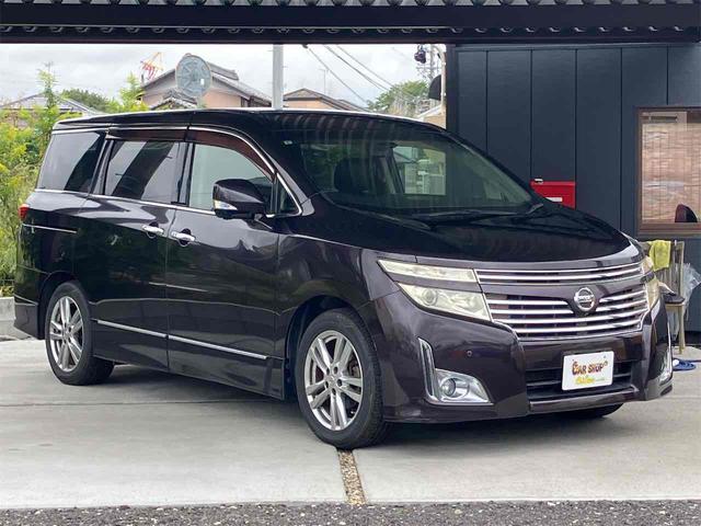 エルグランド ２５０ハイウェイスター　全周囲カメラ　バックカメラ　後席モニター　ナビ　ＴＶ　ＡＵＸ　ＣＤ　ＤＶＤ　両側スライド・片側電動ドア　ＥＴＣ　ＨＩＤオートライト　スマートキー　３列シート　オットマン　ＣＶＴ　アルミホイール（2枚目）