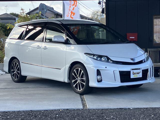 エスティマ アエラス ベリーエディション ワンオーナー 両側電動スライドドア バックカメラ ナビ Bluetooth TV 後席モニター デジタルインナーミラー オートクルーズコントロール HIDオートライト シートヒーター スタッドレス(2枚目)
