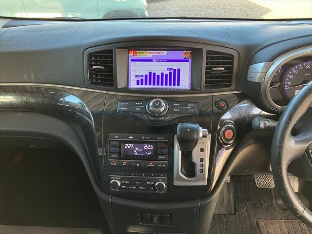 エルグランド ライダー　黒クロスシート　マニュアルシート　全周囲カメラ　ドライブレコーダー　ナビ　ＴＶ　後席モニター　ＥＴＣ　クリアランスソナー　両側スライド・片側電動　ＨＩＤオートライト　スマートキー　ミュージックプレイヤー接続可　アルミホイール（22枚目）