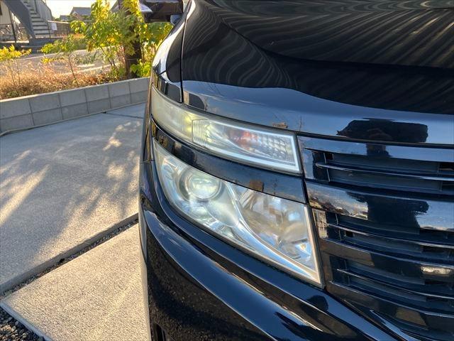 エルグランド ライダー　黒クロスシート　マニュアルシート　全周囲カメラ　ドライブレコーダー　ナビ　ＴＶ　後席モニター　ＥＴＣ　クリアランスソナー　両側スライド・片側電動　ＨＩＤオートライト　スマートキー　ミュージックプレイヤー接続可　アルミホイール（48枚目）