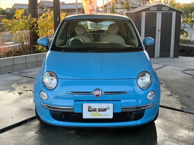 500 ツインエア ポップ デュアロジック(自動変速マニュアルトランスミッション) ETC 16AW HIDヘッドライト フォグランプ 純正キーレス AM FM レザーステアリング ステアリングスイッチ(5枚目)