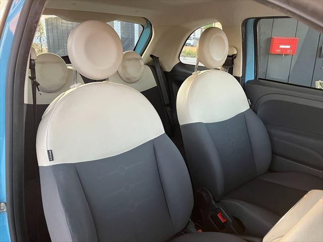 500 ツインエア ポップ デュアロジック(自動変速マニュアルトランスミッション) ETC 16AW HIDヘッドライト フォグランプ 純正キーレス AM FM レザーステアリング ステアリングスイッチ(13枚目)