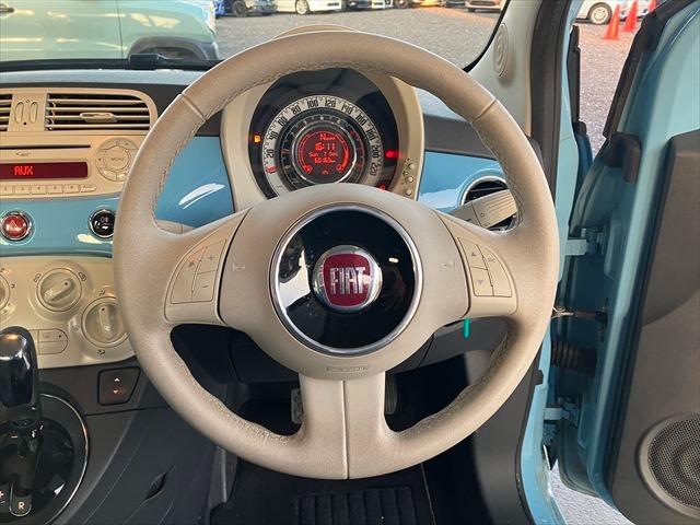 500 ツインエア ポップ デュアロジック(自動変速マニュアルトランスミッション) ETC 16AW HIDヘッドライト フォグランプ 純正キーレス AM FM レザーステアリング ステアリングスイッチ(16枚目)