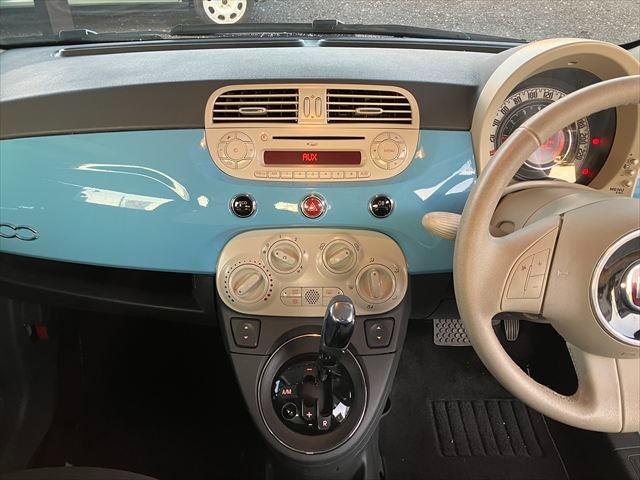 500 ツインエア ポップ デュアロジック(自動変速マニュアルトランスミッション) ETC 16AW HIDヘッドライト フォグランプ 純正キーレス AM FM レザーステアリング ステアリングスイッチ(22枚目)