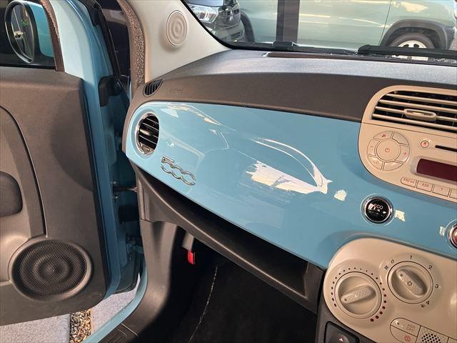 500 ツインエア ポップ デュアロジック(自動変速マニュアルトランスミッション) ETC 16AW HIDヘッドライト フォグランプ 純正キーレス AM FM レザーステアリング ステアリングスイッチ(28枚目)