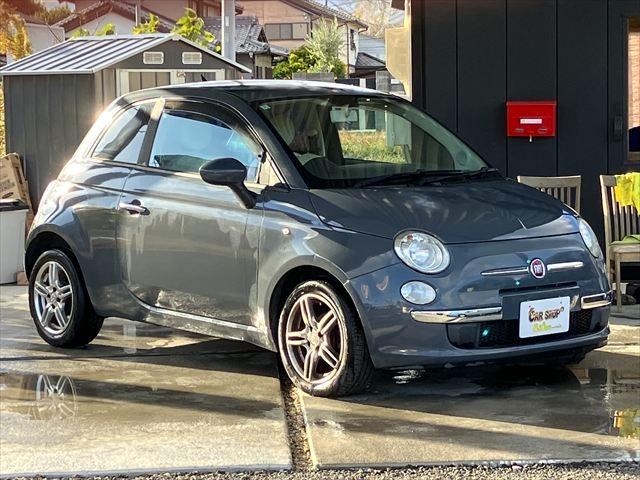 500 1.2 ポップ 社外アルミホイール キーレスエントリー 純正キーカバー レザーステアリング ステアリングスイッチ ESC サイドエアバッグ CD デュアロジックシステム(2枚目)