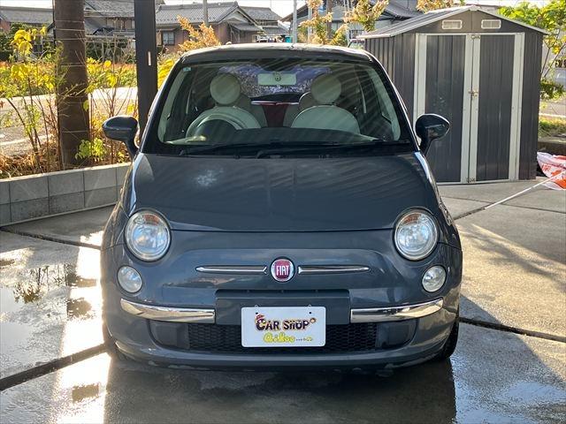 500 1.2 ポップ 社外アルミホイール キーレスエントリー 純正キーカバー レザーステアリング ステアリングスイッチ ESC サイドエアバッグ CD デュアロジックシステム(5枚目)