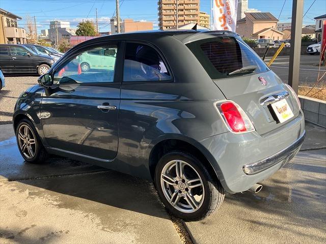 500 1.2 ポップ 社外アルミホイール キーレスエントリー 純正キーカバー レザーステアリング ステアリングスイッチ ESC サイドエアバッグ CD デュアロジックシステム(7枚目)