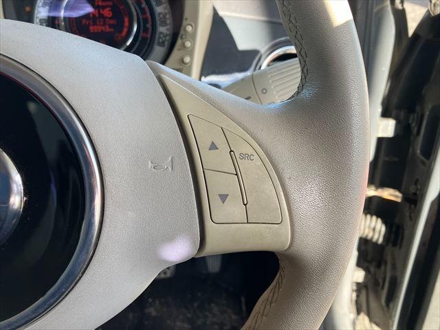 500 1.2 ポップ 社外アルミホイール キーレスエントリー 純正キーカバー レザーステアリング ステアリングスイッチ ESC サイドエアバッグ CD デュアロジックシステム(15枚目)