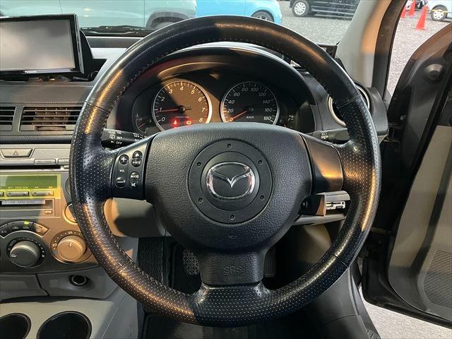 デミオ スポルトS 5MT ドライブレコーダー ETC ナビ TV 社外16インチ黒AW 社外シフトノブ 社外マフラー HIDライト イエローフォグ キーレス(16枚目)