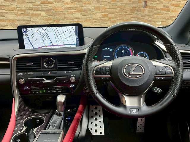RX RX300 Fスポーツ サンルーフ マークレビンソン フルエアロ 赤革 BSM シートヒーター シートクーラー シートメモリー ドラレコ ステアリングヒーター ヘッドアップディスプレイ 後席電動シート 後席シートヒーター(65枚目)