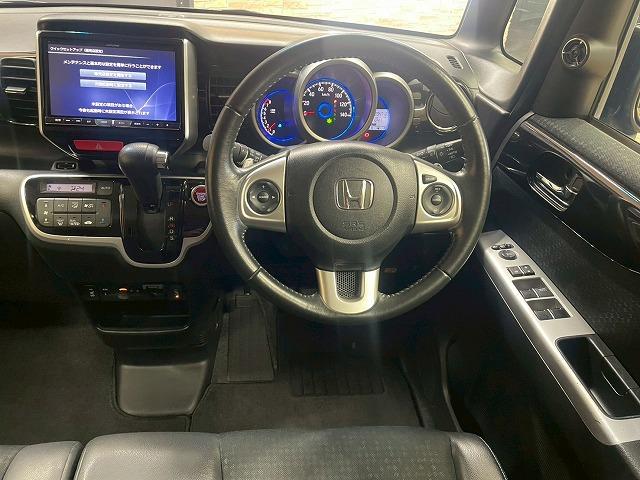 N-BOXカスタム Custom G ターボLパッケージ 8インチナビTV バックカメラ 4WD 両側電動スライドドア クルーズコントロール  オートライト オートエアコン シートヒーター ハーフレザー ドライブレコーダー ビルトインETC スマキープッシュ(80枚目)