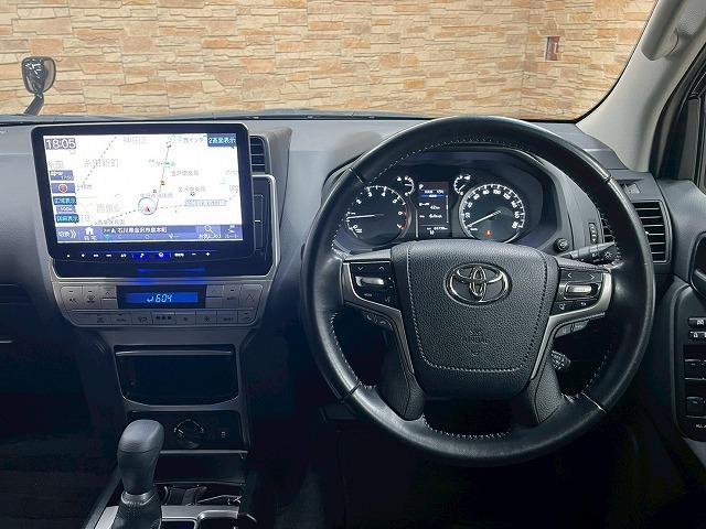 ランドクルーザープラド ＴＸ　リフトアップ　社外１７インチアルミ　オールテレーンタイヤ　　サンルーフ　１１型アルパインフローティングナビ　バックカメラ　後席フリップダウンモニター　７人乗　追従クルーズコントロール　レーンアシスト（60枚目）