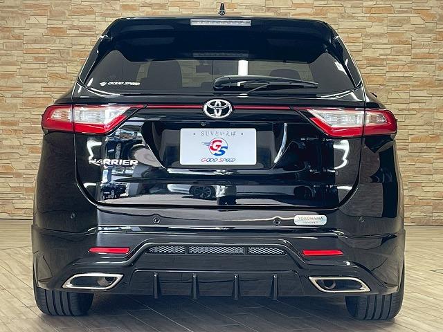 ハリアー ＰＲＥＭＩＵＭ　フルエアロ　社外ＲＡＹＳ１９ｉｎＡＷ　ＲＯＪＡＭキャリパーカバー　９型ナビＴＶ　社外ツィーター　ビルトインＥＴＣ　ハーフレザー　セーフティセンス　レーダークルコン　パワーシート　電動リアゲート（39枚目）