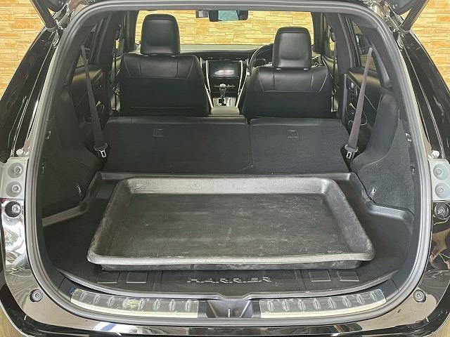 ハリアー ＰＲＥＭＩＵＭ　フルエアロ　社外ＲＡＹＳ１９ｉｎＡＷ　ＲＯＪＡＭキャリパーカバー　９型ナビＴＶ　社外ツィーター　ビルトインＥＴＣ　ハーフレザー　セーフティセンス　レーダークルコン　パワーシート　電動リアゲート（49枚目）